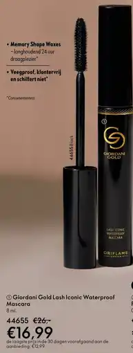 Oriflame Giordani Gold Lash Iconic Waterproof Mascara aanbieding