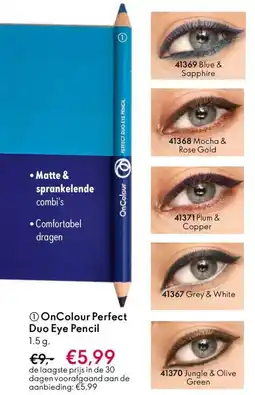 Oriflame OnColour Perfect Duo Eye Pencil aanbieding