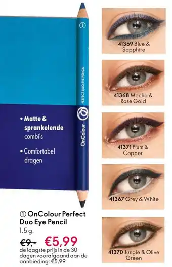 Oriflame OnColour Perfect Duo Eye Pencil aanbieding