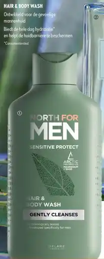 Oriflame North For Men Sensitive Protect Hair & Body Wash aanbieding