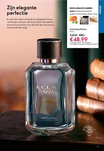 Oriflame Eclat Style Parfum aanbieding