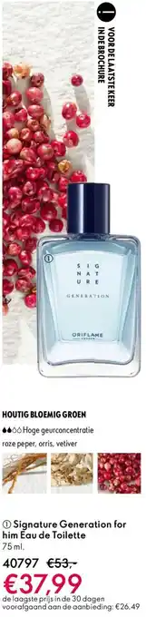 Oriflame Signature Generation for him Eau de Toilette aanbieding