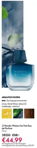 Oriflame Nordic Waters for him Eau de Parfum aanbieding