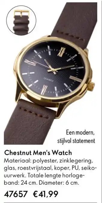 Oriflame Chestnut Men's Watch aanbieding