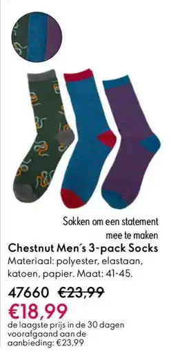 Oriflame Chestnut Men's 3-pack Socks aanbieding