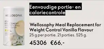 Oriflame Wellosophy Meal Replacement for Weight Control Vanilla Flavour aanbieding