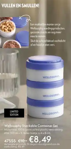 Oriflame Wellosophy Stackable Container Set aanbieding