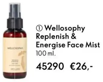 Oriflame Wellosophy Replenish & Energise Face Mist aanbieding