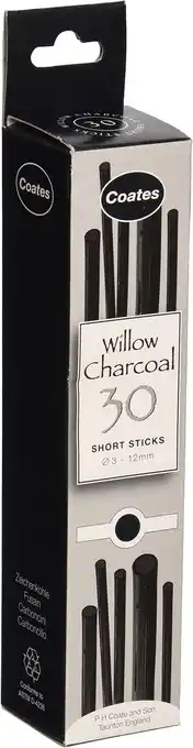 Amazon Coates Willow Charcoal Assortiment 30 Stuks aanbieding