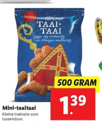 Lidl Favorina Mini-Taaitaai aanbieding