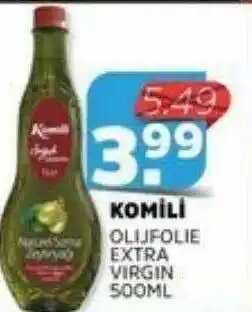 Sahan Supermarkten Komili Olijfolie Extra Virgin 500ml aanbieding