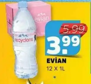 Sahan Supermarkten Evian aanbieding