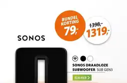 Expert Sonos SUB Gen3 Zwart aanbieding