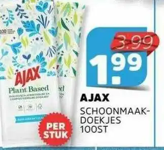 Sahan Supermarkten Ajax Schoonmaakdoekjes 100st aanbieding