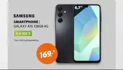 Expert Samsung Galaxy A16 128GB Zwart aanbieding