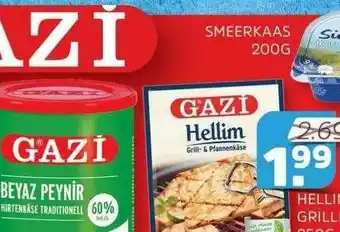 Sahan Supermarkten Smeerkaas 200g aanbieding