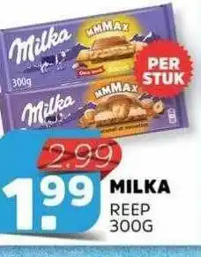 Sahan Supermarkten Milka Reep 300g aanbieding