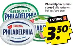 Boni Philadelphia zuivel- spread alle varianten aanbieding