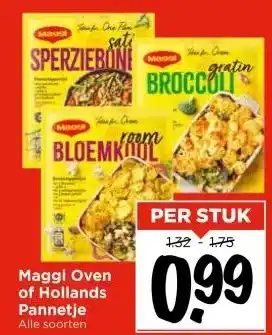 Vomar Voordeelmarkt Maggi Oven of Hollands Pannetje Alle soorten aanbieding