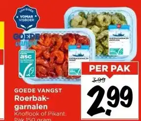 Vomar Voordeelmarkt GOEDE VANGST Roerbakgarnalen aanbieding