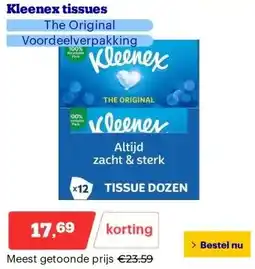 Bol.com Kleenex tissues aanbieding