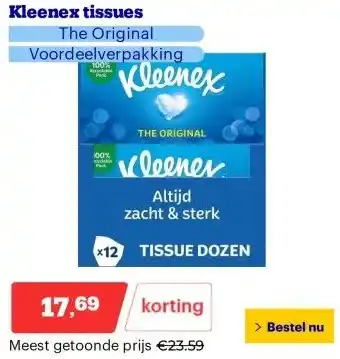 Bol.com Kleenex tissues aanbieding