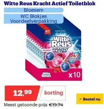 Bol.com Witte Reus Kracht Actief Toiletblok aanbieding