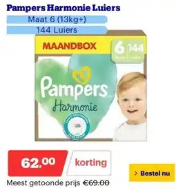 Bol.com Pampers Harmonie Luiers aanbieding