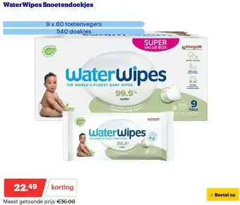 Bol.com WaterWipes Snoetendoekjes aanbieding