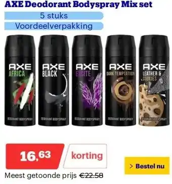 Bol.com AXE Deodorant Bodyspray Mix set aanbieding