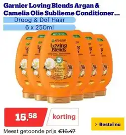 Bol.com Garnier Loving Blends Argan & Camelia Olie Sublieme Conditioner Voordeelverpakking aanbieding