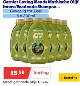 Bol.com Garnier Loving Blends Mythische Olijf Intens Voedende Shampoo Voordeelverpakking aanbieding