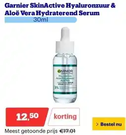 Bol.com Garnier SkinActive Hyaluronzuur & Aloë Vera Hydraterend Serum aanbieding