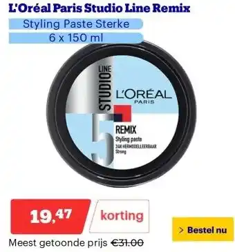 Bol.com L'Oréal Paris Studio Line Remix aanbieding