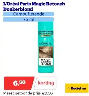 Bol.com L’Oréal Paris Magic Retouch Donkerblond aanbieding