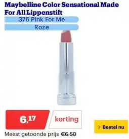 Bol.com Maybelline Color Sensational Made For All Lippenstift aanbieding