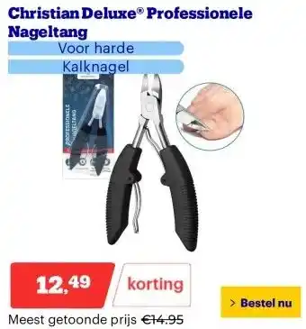 Bol.com Christian Deluxe® Professionele Nageltang aanbieding