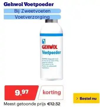 Bol.com Gehwol Voetpoeder aanbieding