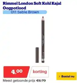 Bol.com Rimmel London Soft Kohl Kajal Oogpotlood aanbieding