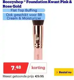 Bol.com Boozyshop ® Foundation Kwast Pink & Rose Gold aanbieding