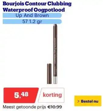 Bol.com Bourjois Contour Clubbing Waterproof Oogpotlood aanbieding