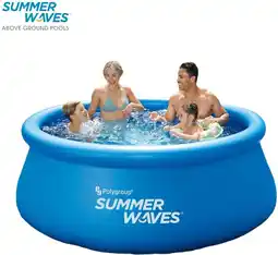 Bol.com Summer Waves Quick Set Zwembad | Met Filterpomp | Ø244 x 76 cm aanbieding