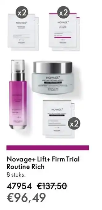 Oriflame Novage+ Lift+ Firm Trial Routine Rich aanbieding