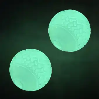 Amazon Feixun Hond Glow Ball Speelgoed, Hond Speelgoed Bal Glow in the Dark, 2 Pack aanbieding