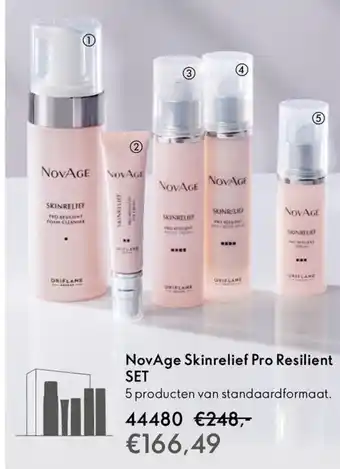 Oriflame NovAge Skinrelief Pro Resilient SET aanbieding