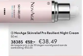 Oriflame NovAge Skinrelief Pro Resilient Night Cream aanbieding