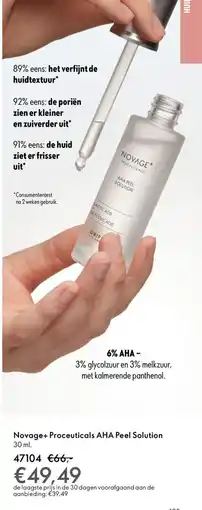 Oriflame Novage+ Proceuticals AHA Peel Solution aanbieding