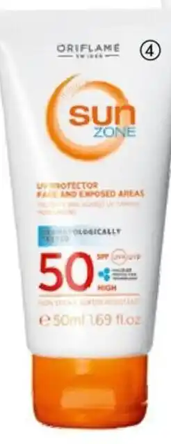 Oriflame Sun Zone UV Protector Face and Exposed Areas SPF 50 High aanbieding