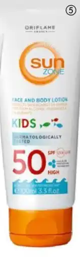 Oriflame Sun Zone Face & Body Lotion Kids SPF 50 High aanbieding