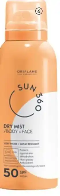 Oriflame Sun 360 Dry Mist Body + Face SPF 50 High aanbieding